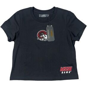 Pro Standard Womens Medium Black Winston-Salem State University RAMS T-Shirt NWT